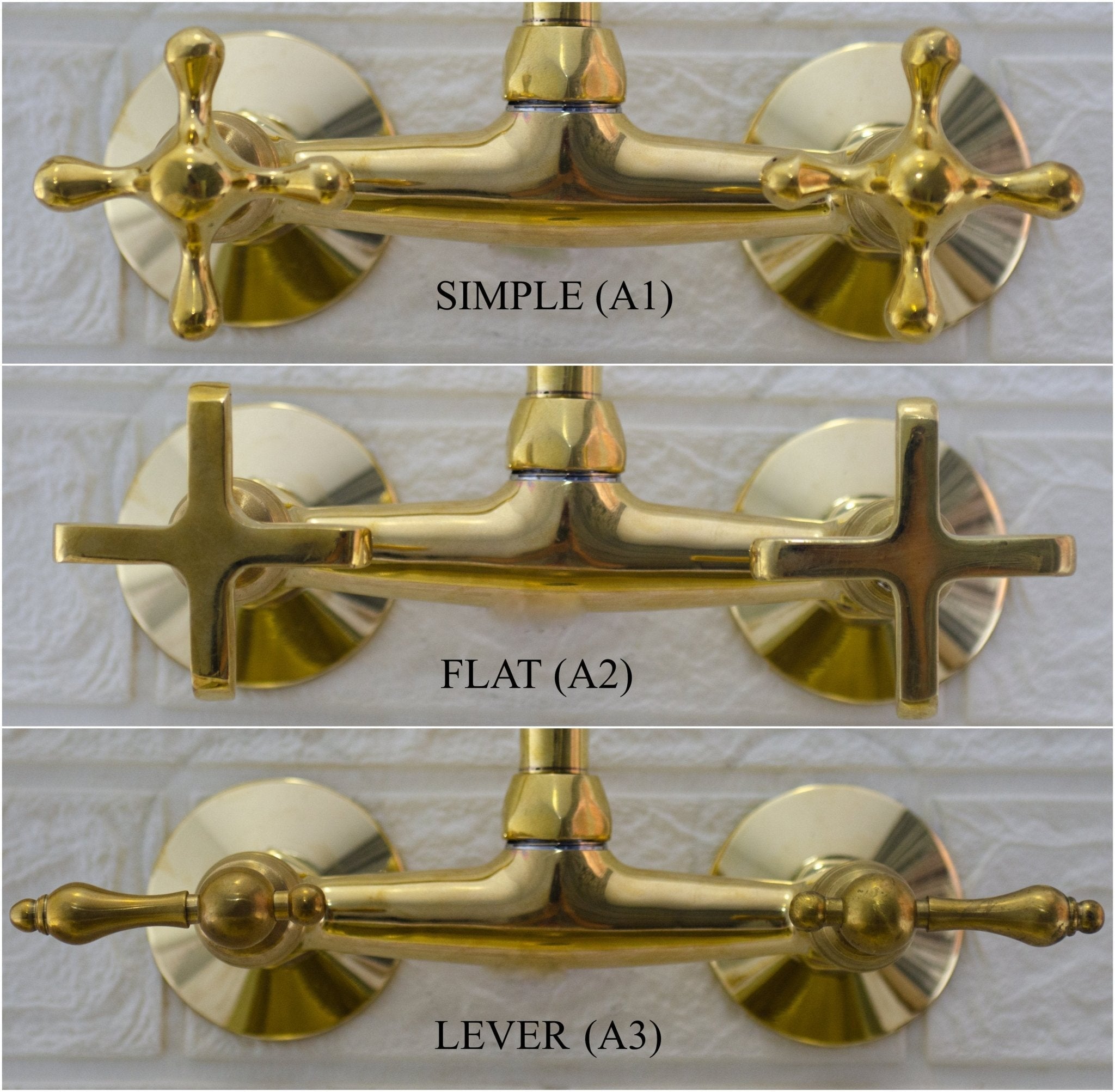Brass Kitchen Faucet - Vintage Brass Kitchen Faucet ISF40