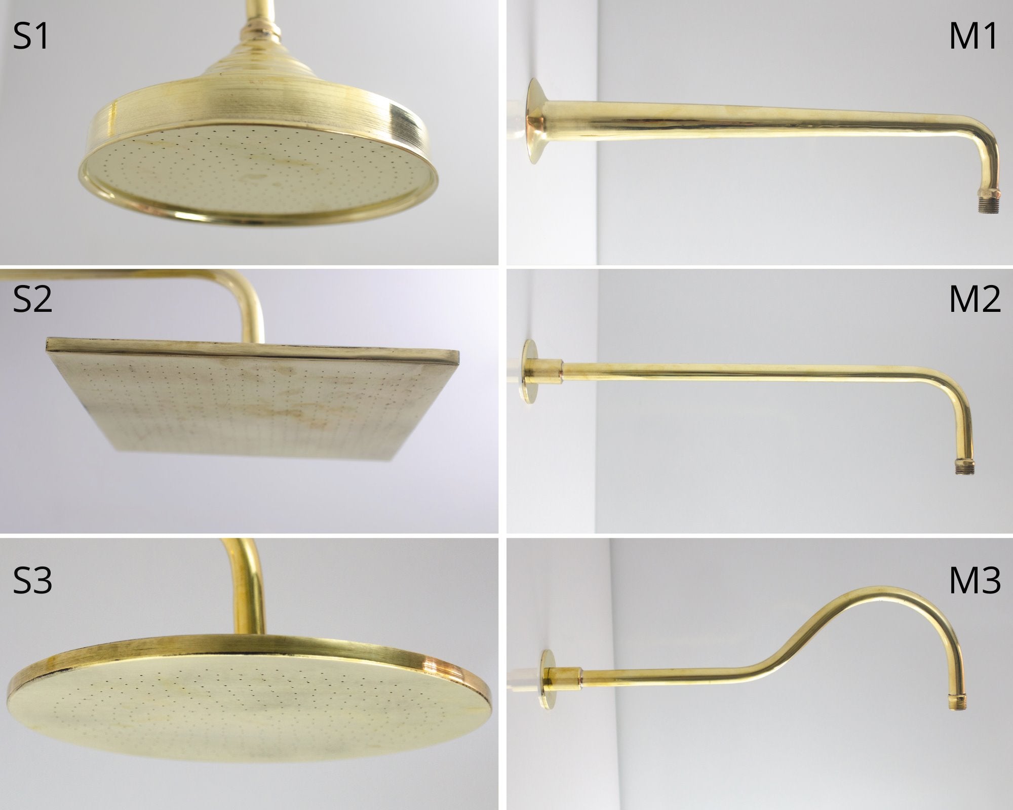 brass shower set